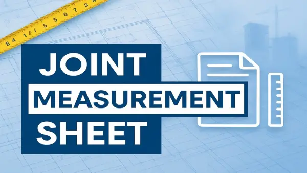Joint Measurement Sheet | Construction Measurement Essentials