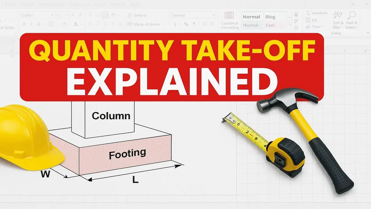 Entri's Quantity Surveying | Quantity Take Off Sheet | Quantity Surveying 